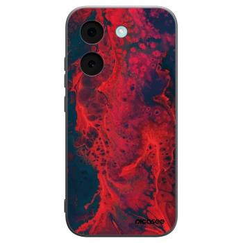 Picasee silikonowe czarne etui na Xiaomi Poco X8 Pro - Organic red