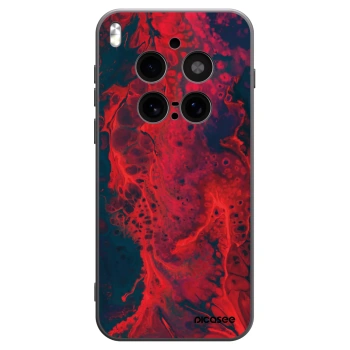 Picasee silikonowe czarne etui na Vivo X300 Pro - Organic red
