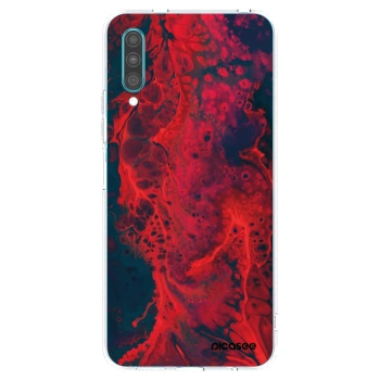 Picasee silikonowe przeźroczyste etui na Samsung Galaxy A30s A307F - Organic red
