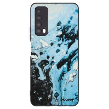 Picasee silikonowe czarne etui na Huawei P Smart 2021 - Organic blue