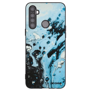 Picasee silikonowe czarne etui na Realme 6i - Organic blue