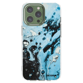 Picasee silikonowe przeźroczyste etui na Apple iPhone 13 Pro - Organic blue