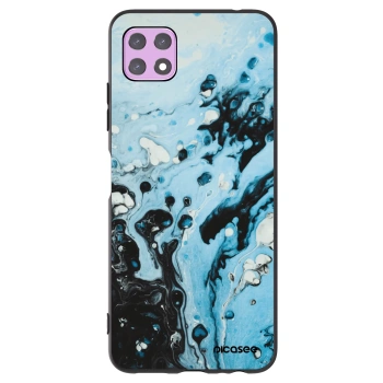 Picasee silikonowe czarne etui na Samsung Galaxy A22 A226B 5G - Organic blue
