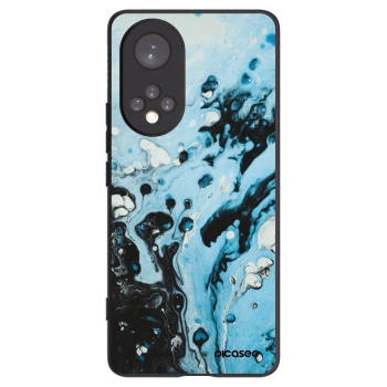 Picasee silikonowe czarne etui na Huawei Nova 9 - Organic blue