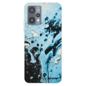 Picasee silikonowe przeźroczyste etui na Realme 9 Pro 5G - Organic blue