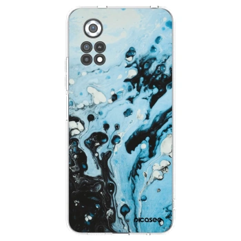 Picasee silikonowe przeźroczyste etui na Xiaomi Poco X4 Pro 5G - Organic blue