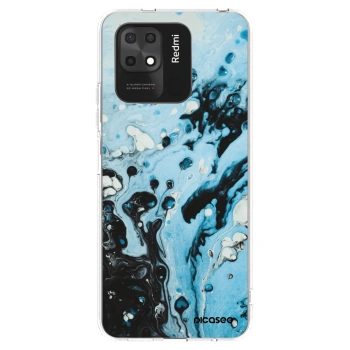 Picasee silikonowe przeźroczyste etui na Xiaomi Redmi 10C - Organic blue