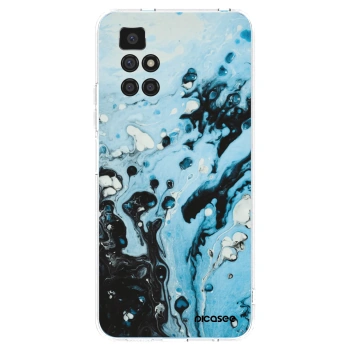 Picasee silikonowe przeźroczyste etui na Xiaomi Redmi 10 (2022) - Organic blue