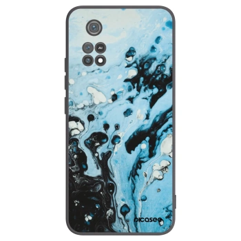 Picasee silikonowe czarne etui na Xiaomi Poco M4 Pro - Organic blue
