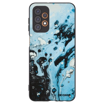 Picasee silikonowe czarne etui na Samsung Galaxy A23 A236B 5G - Organic blue