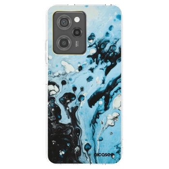 Picasee silikonowe czarne etui na Xiaomi Poco X5 Pro - Organic blue