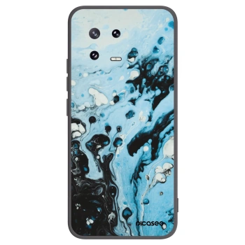 Picasee silikonowe czarne etui na Xiaomi 13 Pro - Organic blue