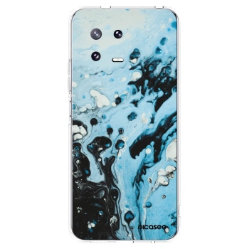 Picasee silikonowe przeźroczyste etui na Xiaomi 13 Pro - Organic blue