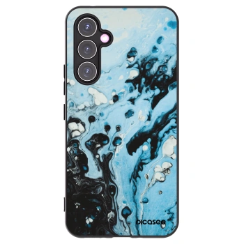 Picasee silikonowe czarne etui na Samsung Galaxy A54 5G A546B - Organic blue