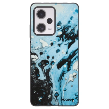 Picasee silikonowe czarne etui na Xiaomi Redmi Note 12 Pro+ 5G - Organic blue