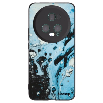 Picasee silikonowe czarne etui na Honor Magic5 Pro - Organic blue