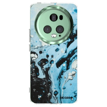 Picasee silikonowe przeźroczyste etui na Honor Magic5 Pro - Organic blue