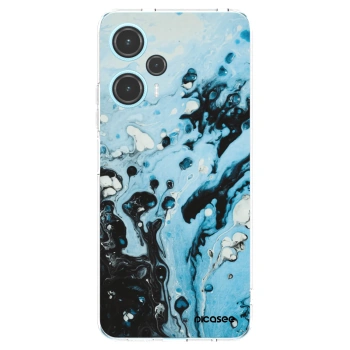 Picasee silikonowe przeźroczyste etui na Xiaomi Poco F5 - Organic blue
