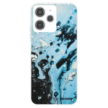 Picasee silikonowe przeźroczyste etui na Xiaomi Redmi 12 4G - Organic blue