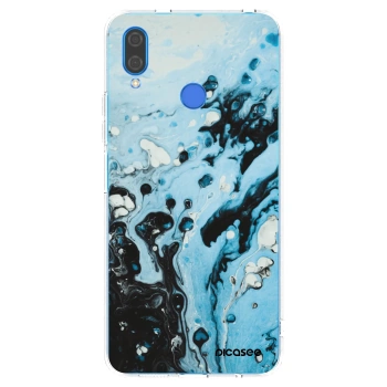 Picasee silikonowe przeźroczyste etui na Huawei Nova 3i - Organic blue