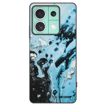 Picasee silikonowe czarne etui na Xiaomi Redmi Note 13 5G - Organic blue