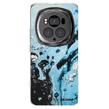 Picasee silikonowe przeźroczyste etui na Honor Magic6 Pro - Organic blue