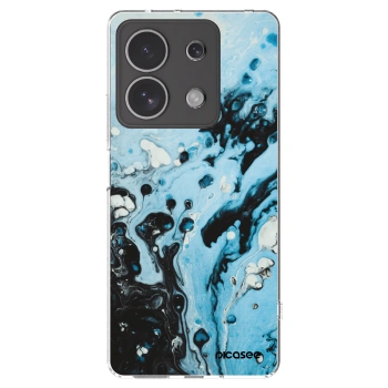 Picasee silikonowe przeźroczyste etui na Xiaomi Redmi Note 13 4G - Organic blue