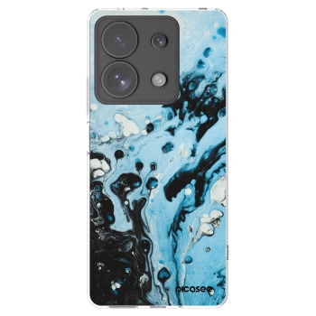 Picasee silikonowe przeźroczyste etui na Xiaomi Redmi Note 13 Pro 4G - Organic blue