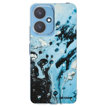 Picasee silikonowe przeźroczyste etui na Xiaomi Redmi 13C 5G - Organic blue