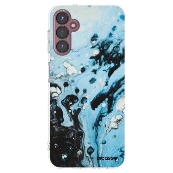 Picasee silikonowe przeźroczyste etui na Samsung Galaxy A05s A057G - Organic blue
