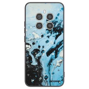 Picasee silikonowe czarne etui na Realme 12 Pro 5G - Organic blue