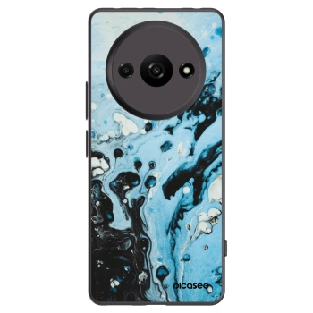 Picasee silikonowe czarne etui na Xiaomi Redmi A3 - Organic blue