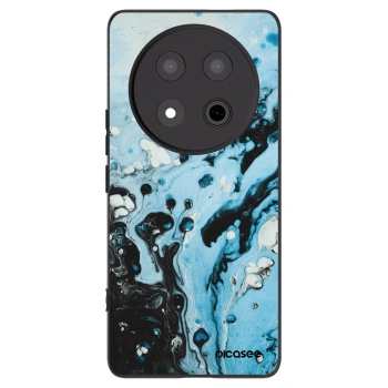 Picasee silikonowe czarne etui na Honor Magic7 Lite 5G - Organic blue