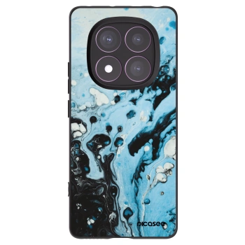 Picasee silikonowe czarne etui na Xiaomi Redmi Note 14 Pro 4G - Organic blue