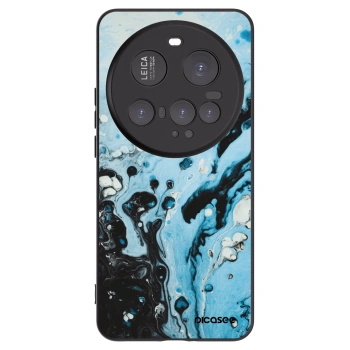 Picasee silikonowe czarne etui na Xiaomi 15 Ultra - Organic blue
