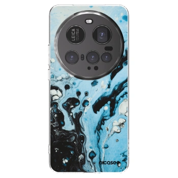 Picasee silikonowe przeźroczyste etui na Xiaomi 15 Ultra - Organic blue