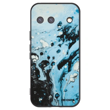 Picasee silikonowe czarne etui na Google Pixel 9 - Organic blue