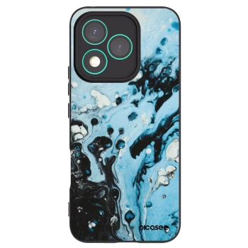 Picasee silikonowe czarne etui na Honor 400 Lite 5G - Organic blue