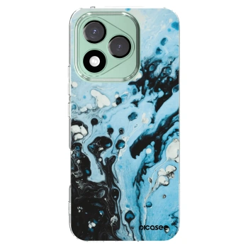 Picasee silikonowe przeźroczyste etui na Honor 400 Lite 5G - Organic blue