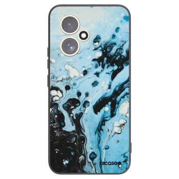 Picasee silikonowe czarne etui na Honor 400 5G - Organic blue