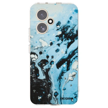 Picasee silikonowe przeźroczyste etui na Honor 400 5G - Organic blue