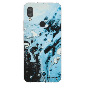 Picasee silikonowe przeźroczyste etui na Xiaomi Redmi 7 - Organic blue