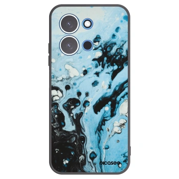 Picasee silikonowe czarne etui na Xiaomi Redmi 15C 4G - Organic blue
