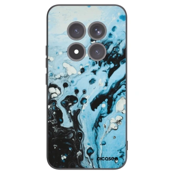 Picasee silikonowe czarne etui na Xiaomi Redmi Note 15 Pro+ - Organic blue