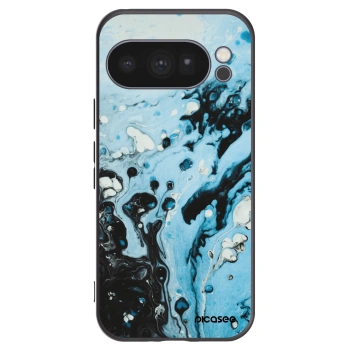Picasee silikonowe czarne etui na Google Pixel 10 Pro - Organic blue