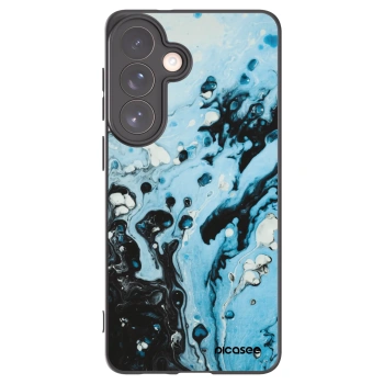 Picasee silikonowe czarne etui na Samsung Galaxy S26+ - Organic blue