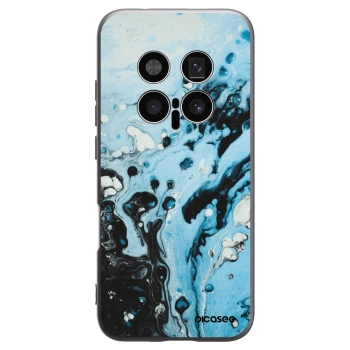 Picasee silikonowe czarne etui na Honor Magic8 Pro 5G - Organic blue