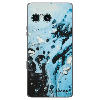 Picasee silikonowe czarne etui na Sony Xperia 10 VII - Organic blue