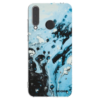 Picasee silikonowe przeźroczyste etui na Honor 20 Lite - Organic blue
