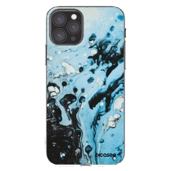 Picasee silikonowe przeźroczyste etui na Apple iPhone 11 Pro - Organic blue